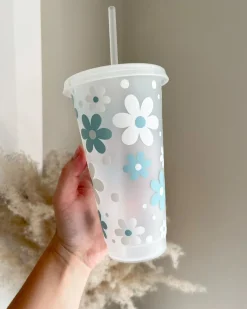Cute Flowers 24oz Cold Cup