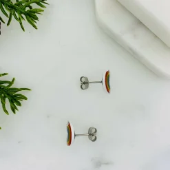 Cute Rainbow Cloud Stud Earrings | Handmade Joy | Art & Soul