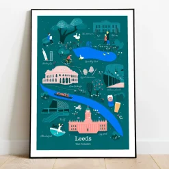 Dark Leeds Art Print – Unique Cityscape Decor | Art & Soul