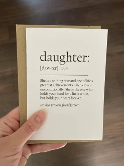 Daughter Definition Card