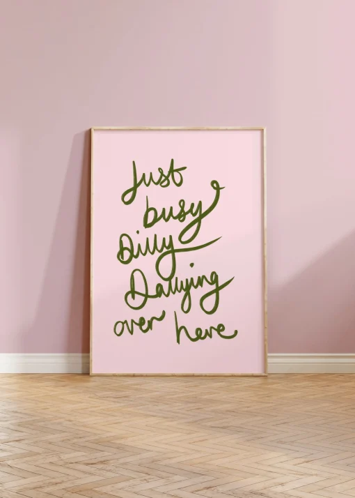 Dilly Dallying Print for Fun Home Decor | Art & Soul