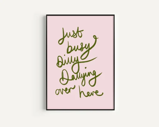 Dilly Dallying Print for Fun Home Decor | Art & Soul