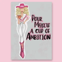 Dolly Cup of Ambition Fashion Illustration Print