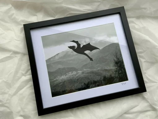Dragon Over Misty Mountains - Large