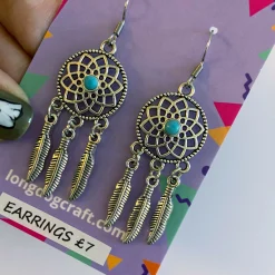 Dreamcatcher Charm Earrings