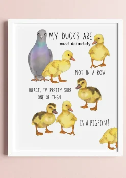 Ducks in a Row Print
