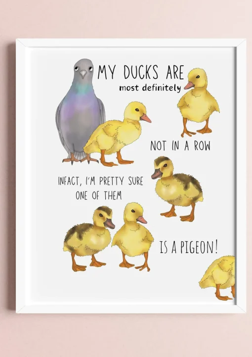 Ducks in a Row Print