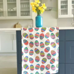 Easter Eggs Organic Cotton Tea Towel