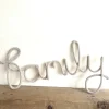 Family Wire Word Decoration