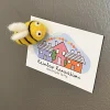 Felted Bee Magnet