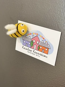 Felted Bee Magnet