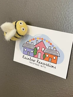 Felted Bee Magnet