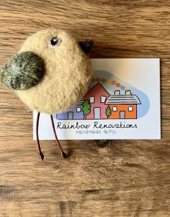 Felted Bird Brooch
