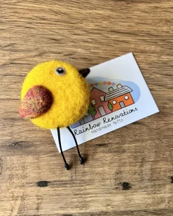 Felted Bird Brooch