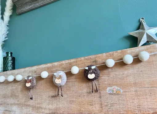 Felted Highland Cow Garland
