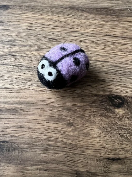 Felted Ladybird Magnet