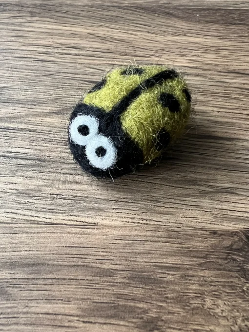 Felted Ladybird Magnet