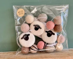 Felted Sheep Garland