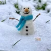 Felted Snowman Decoration