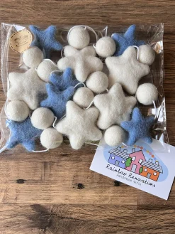 Felted Star Garland
