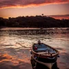 Fishguard Harbour Sunset (A4 frame)
