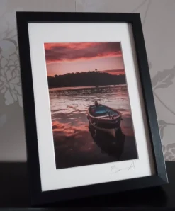 Fishguard Harbour Sunset (A4 frame)