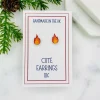 Flame/Fire Stud Earrings