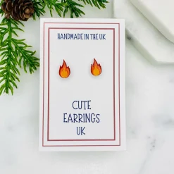 Flame/Fire Stud Earrings