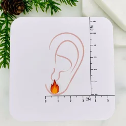 Flame/Fire Stud Earrings