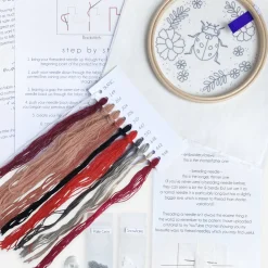Floral Ladybird Embroidery Kit | Easy Craft Project | Art & Soul