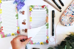 Floral To Do List, Tear Off Sheets