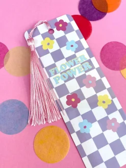Flower Power Tassel Bookmark