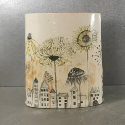 Flowertown Vase or Utensil Holder