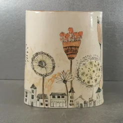 Flowertown Vase or Utensil Holder