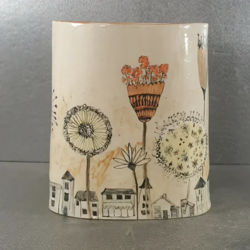 Flowertown Vase or Utensil Holder