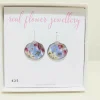 Forget Me Not, Heather and Lace Flower Sterling Silver Earrings