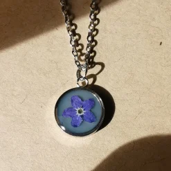Forget Me Not Pendant Necklace