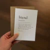 Friend Definition Card