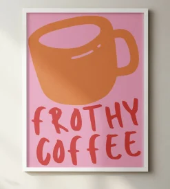 Frothy Coffee FRAMED PRINT