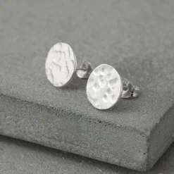 Full Moon Hammered Studs