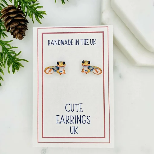 Gecko Stud Earrings