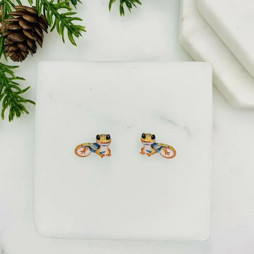 Gecko Stud Earrings