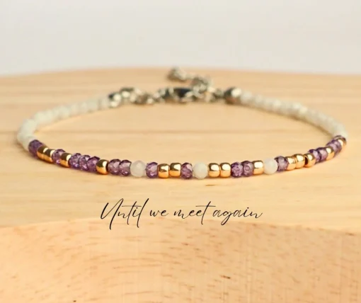 Gemstone Morse Code Bracelets