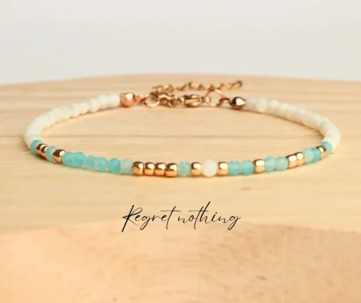 Gemstone Morse Code Bracelets