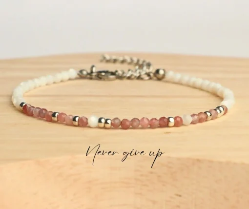 Gemstone Morse Code Bracelets
