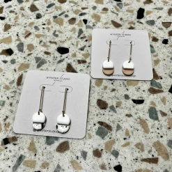 Geo Gold Wire Earrings