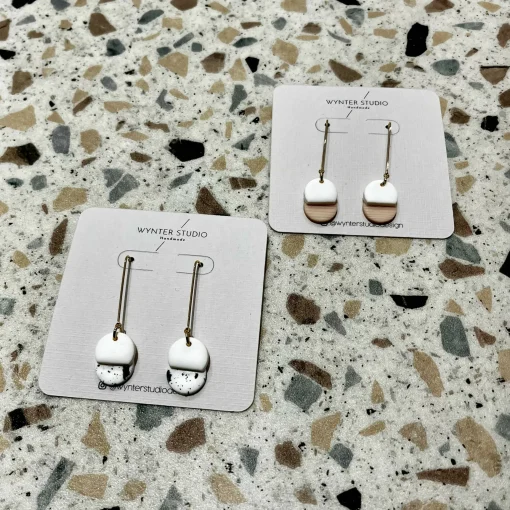 Geo Gold Wire Earrings