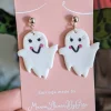 Ghost - Halloween Ghost Clay Earrings (various designs available)