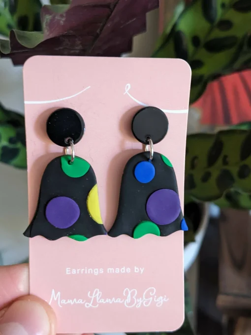 Ghost - Halloween Ghost Clay Earrings (various designs available)