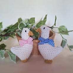 Gingham Bow Goose